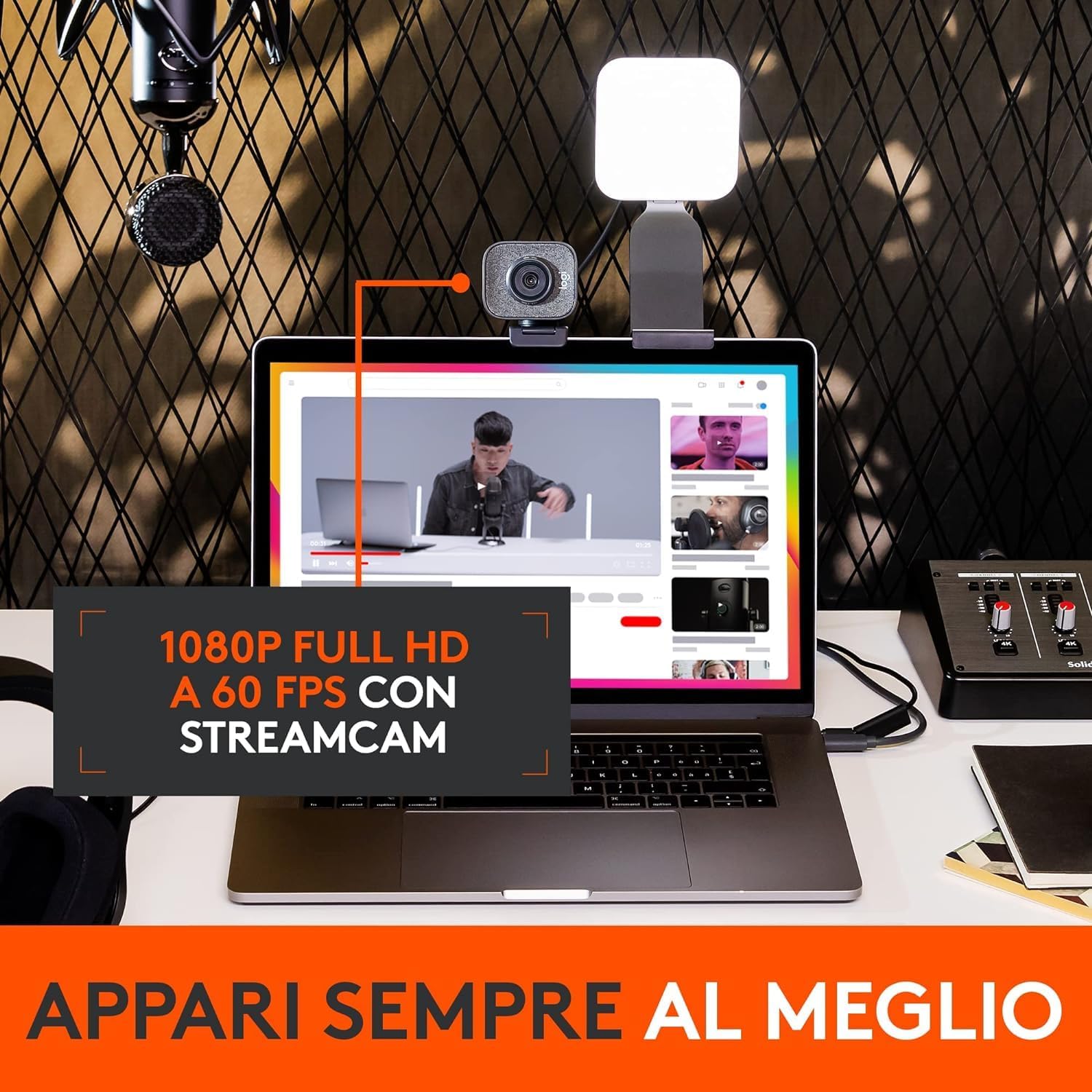 Logitech Litra Glow + StreamCam